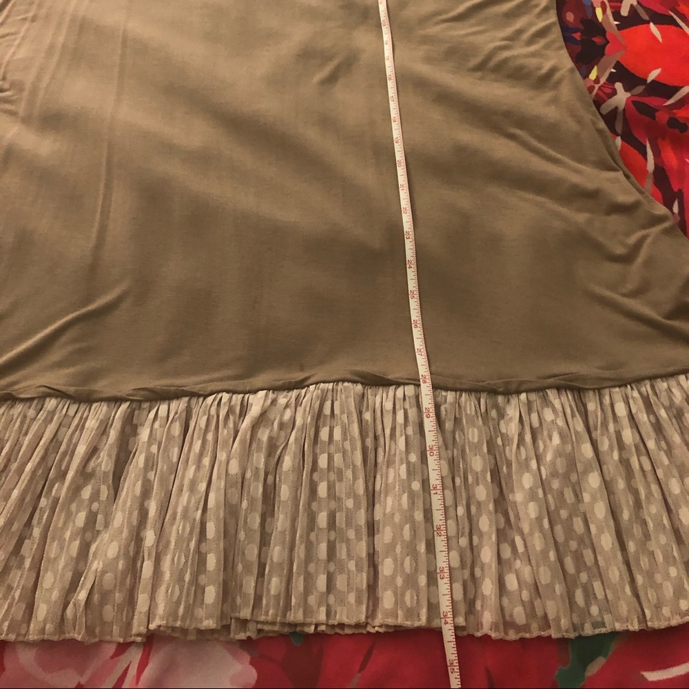 LOGO by Lori Goldstein tank with mesh trim